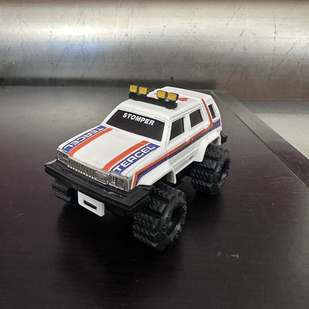 Schaper Stomper Toyota Tercel SR5 4 X 4 High Low Gear 1980s White Stripes Rare